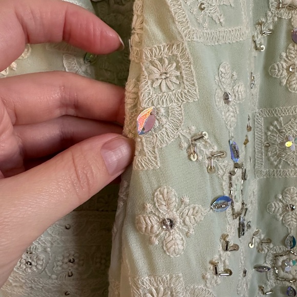 Lashkaraa Light Green Embroidered Suit - Picture 15 of 16